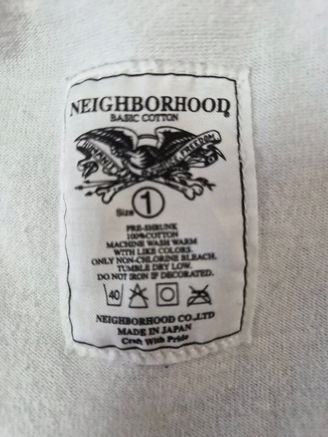 네이버후드 독수리 프린팅 Y2k 티셔츠 1사이즈 - T11 상품이미지6