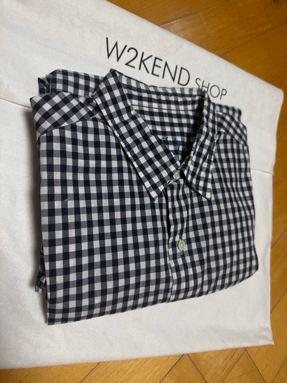 포터클랙식 ROLL UP GINGHAM CHECK SHIRT(L사이즈) 상품이미지2