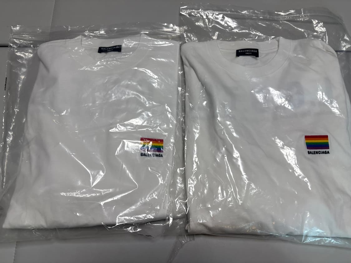 발렌시아가 L.G.B.T.Q 반팔 티셔츠 스몰 & 라지 상품이미지4