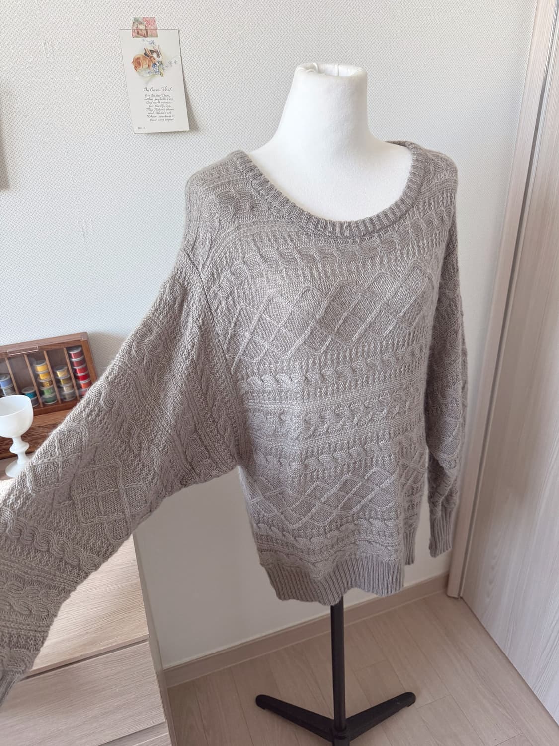 가오리핏 브라운 니트 상품이미지2