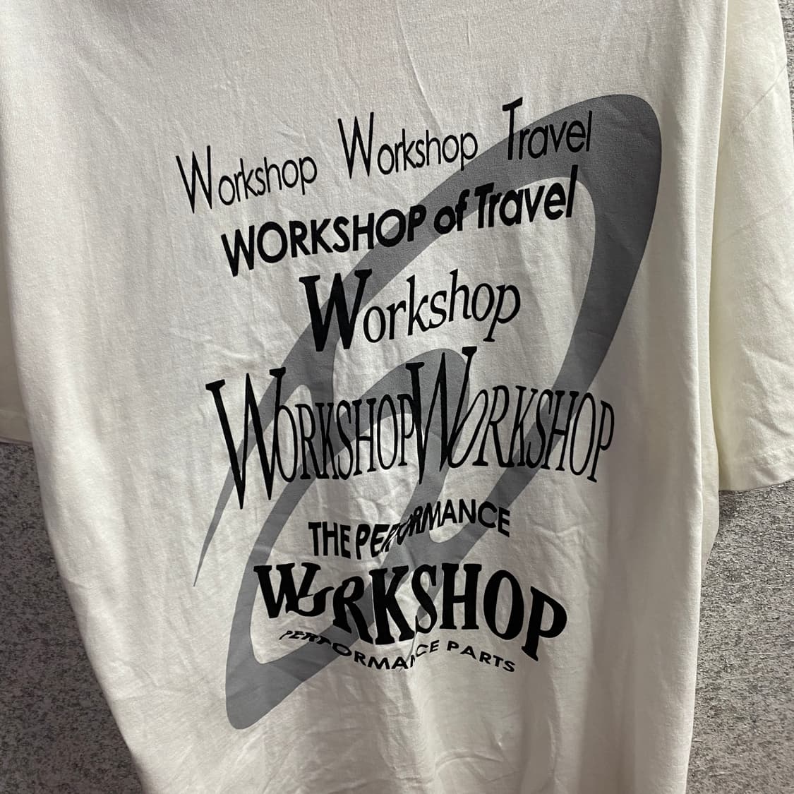 트래블 워크샵 폰트 그래픽 반팔 티셔츠 B4617 상품이미지3