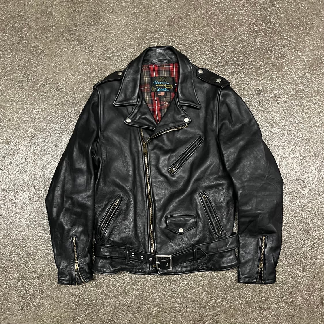 Schott 퍼펙토 더블 라이더 자켓 (100) 상품이미지1