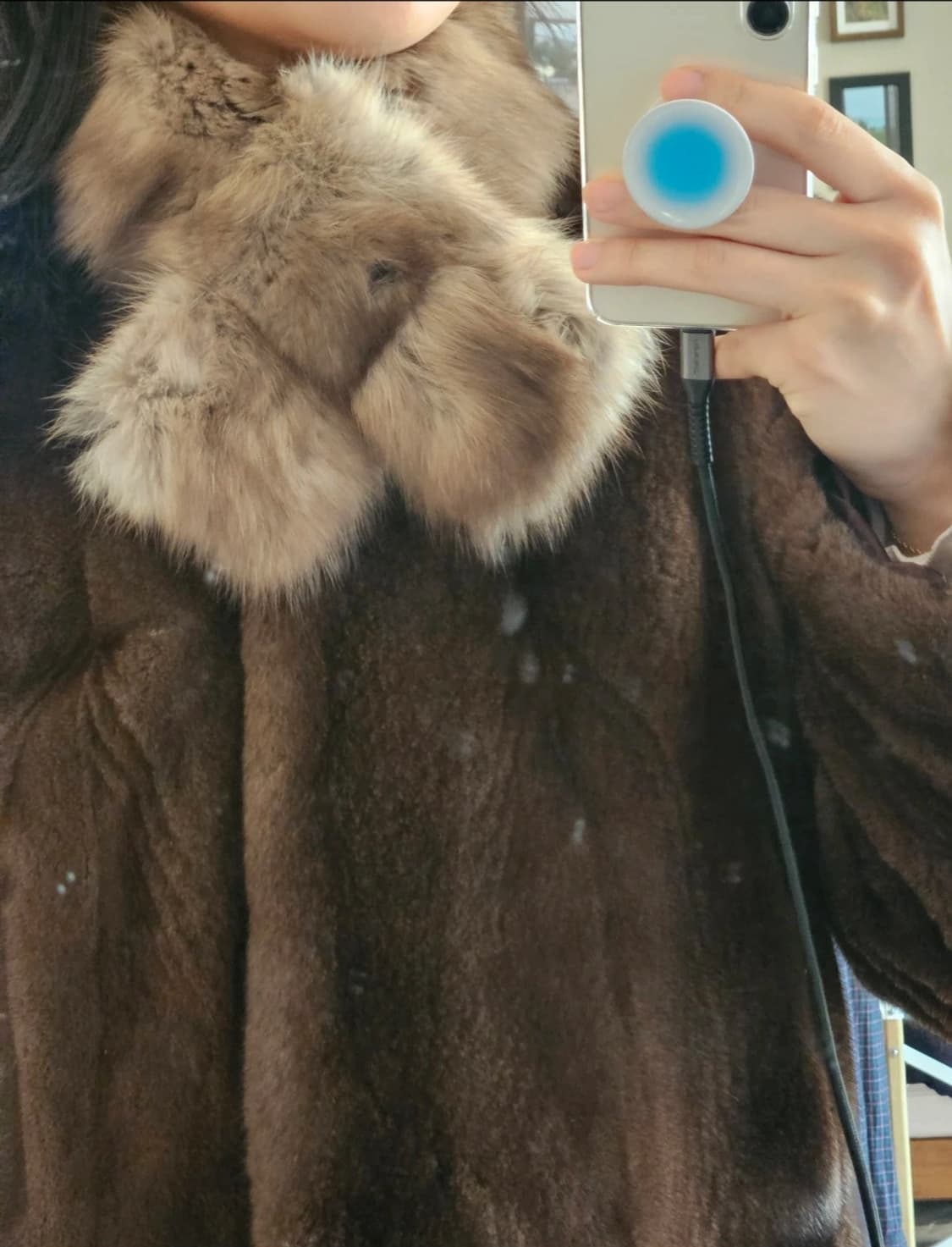 세이블 캐시미어 미니 머플러 상품이미지4