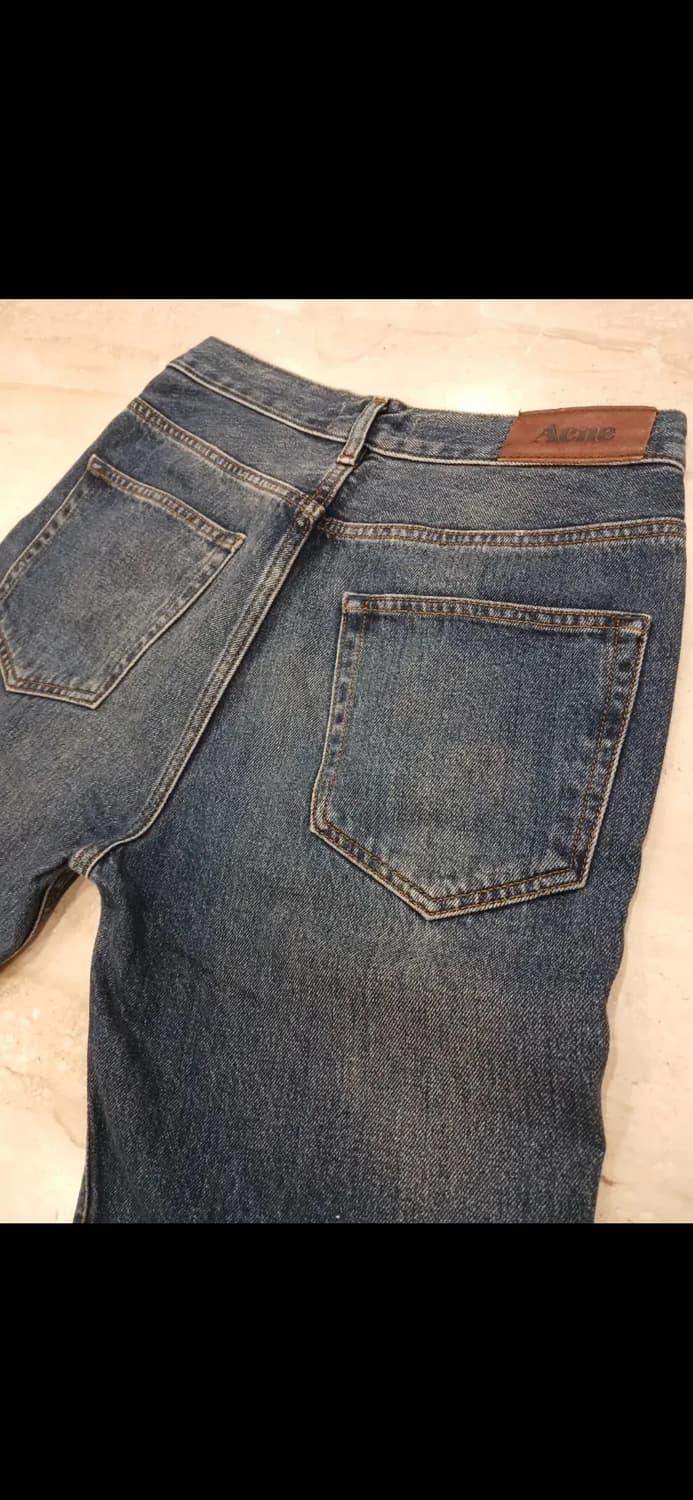 ACNE HEM CUTTED OFF VINTAGE BLUE JEANS 상품이미지8