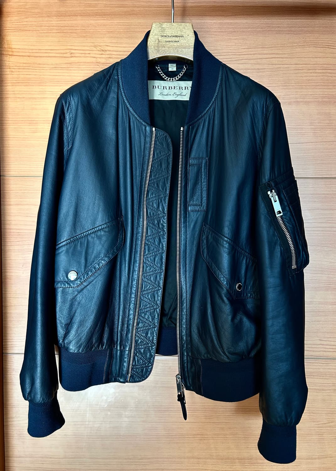 버버리 가죽 봄버 자켓 상품이미지3