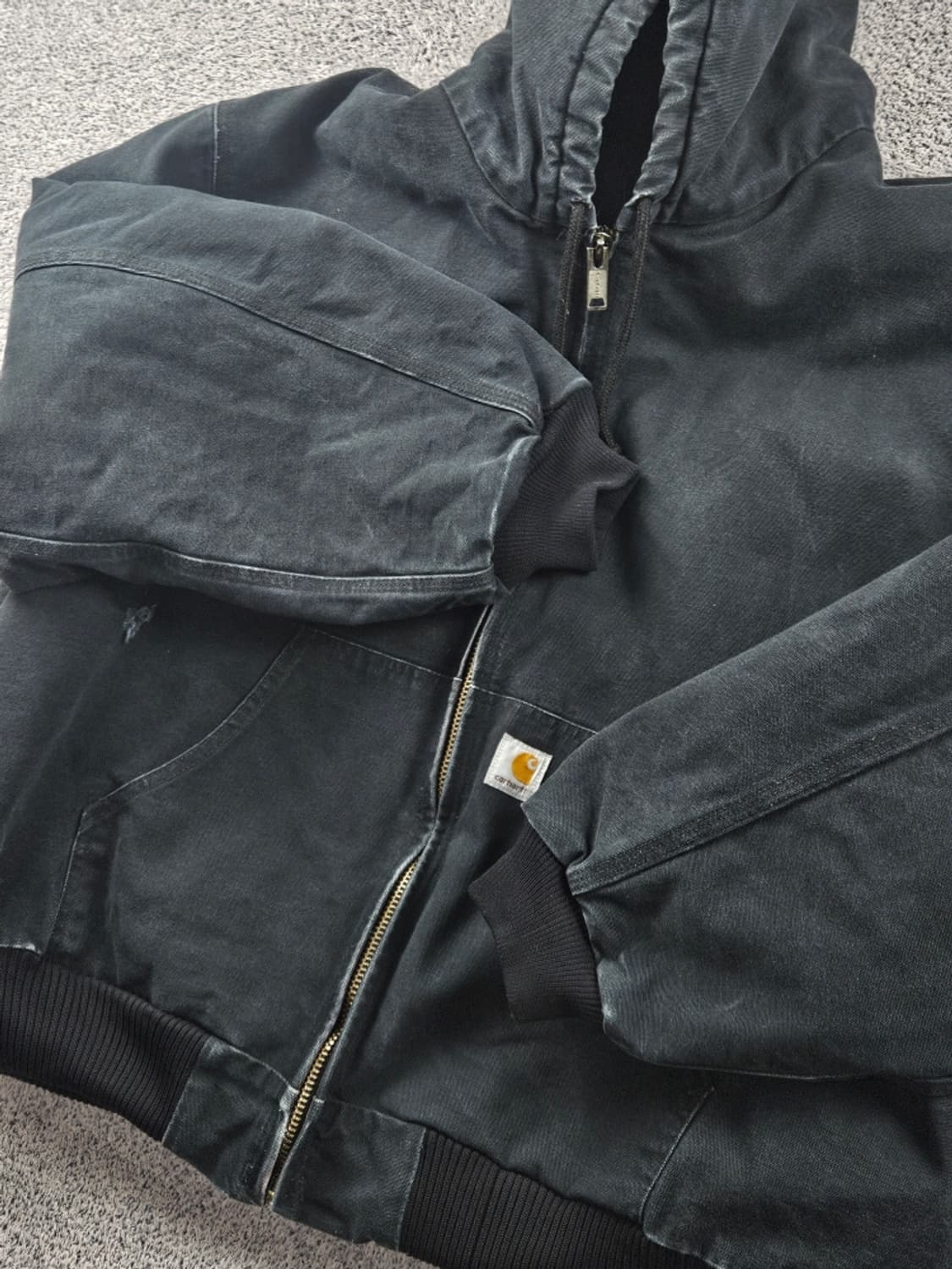 칼하트 J140 덕 캔버스 후드 액티브 워크 자켓 (4XL)/ 10788 상품이미지10