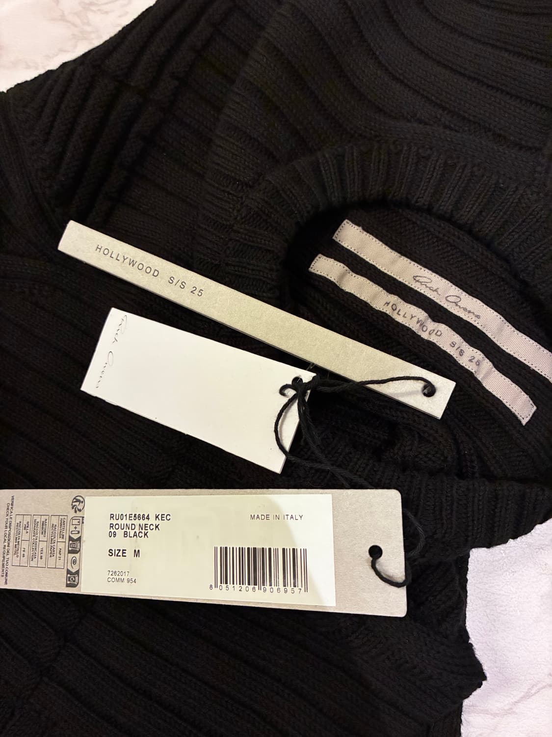 릭오웬스 코튼 립 스웨터 상품이미지2