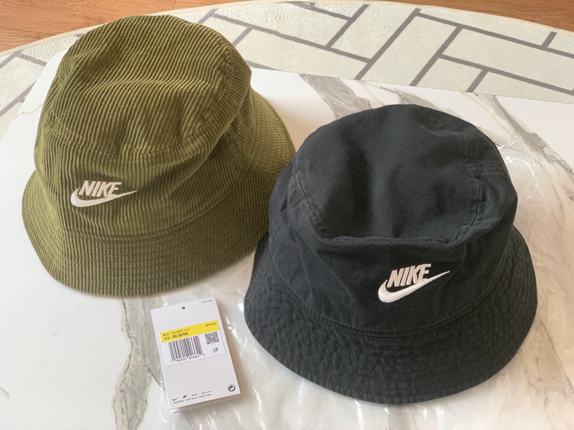 나이키 코듀로이 버킷햇 올리브와 블랙 상품이미지1