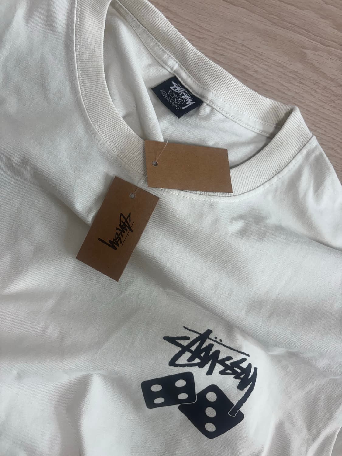 스투시 다이스 피그먼트 티셔츠 XL 상품이미지5