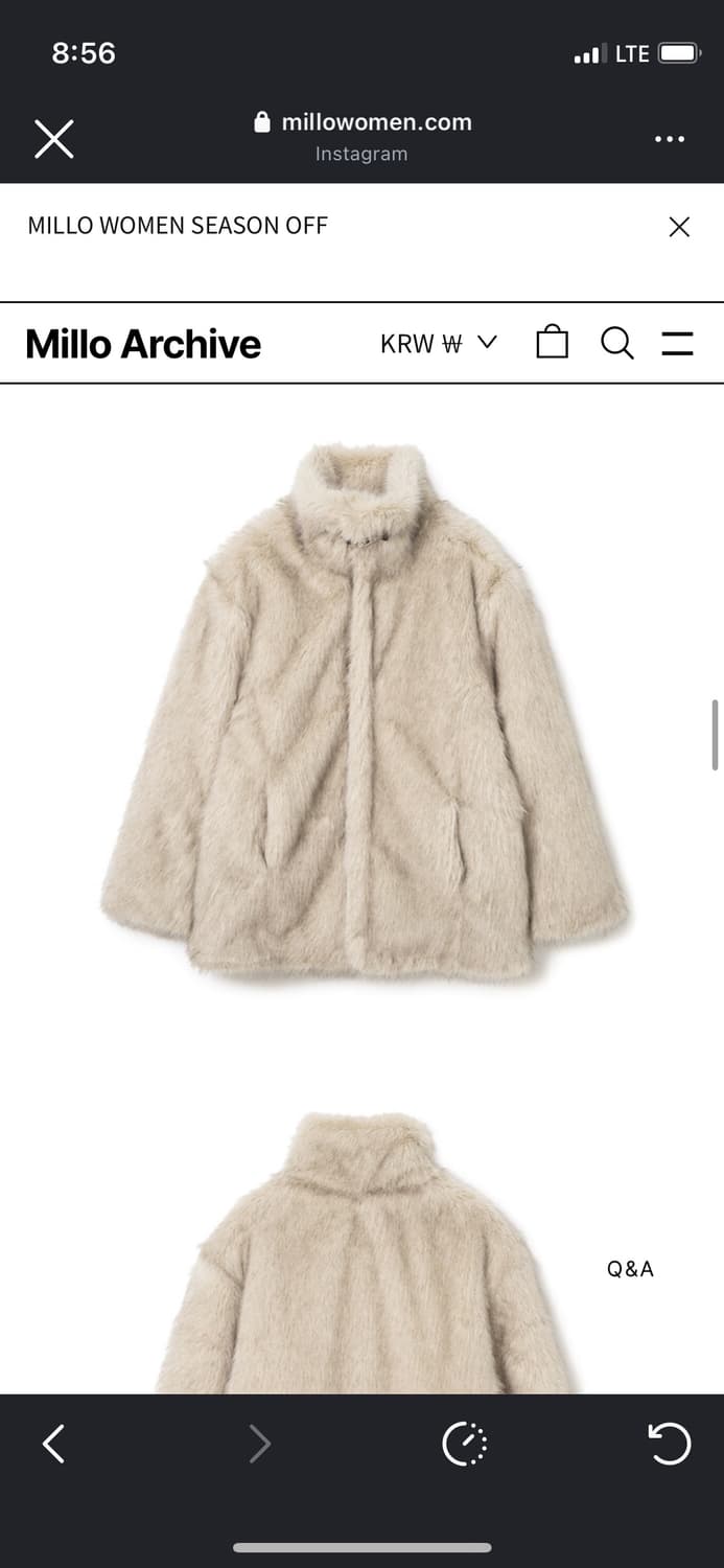 밀로우먼 버클 퍼 자켓  상품이미지4