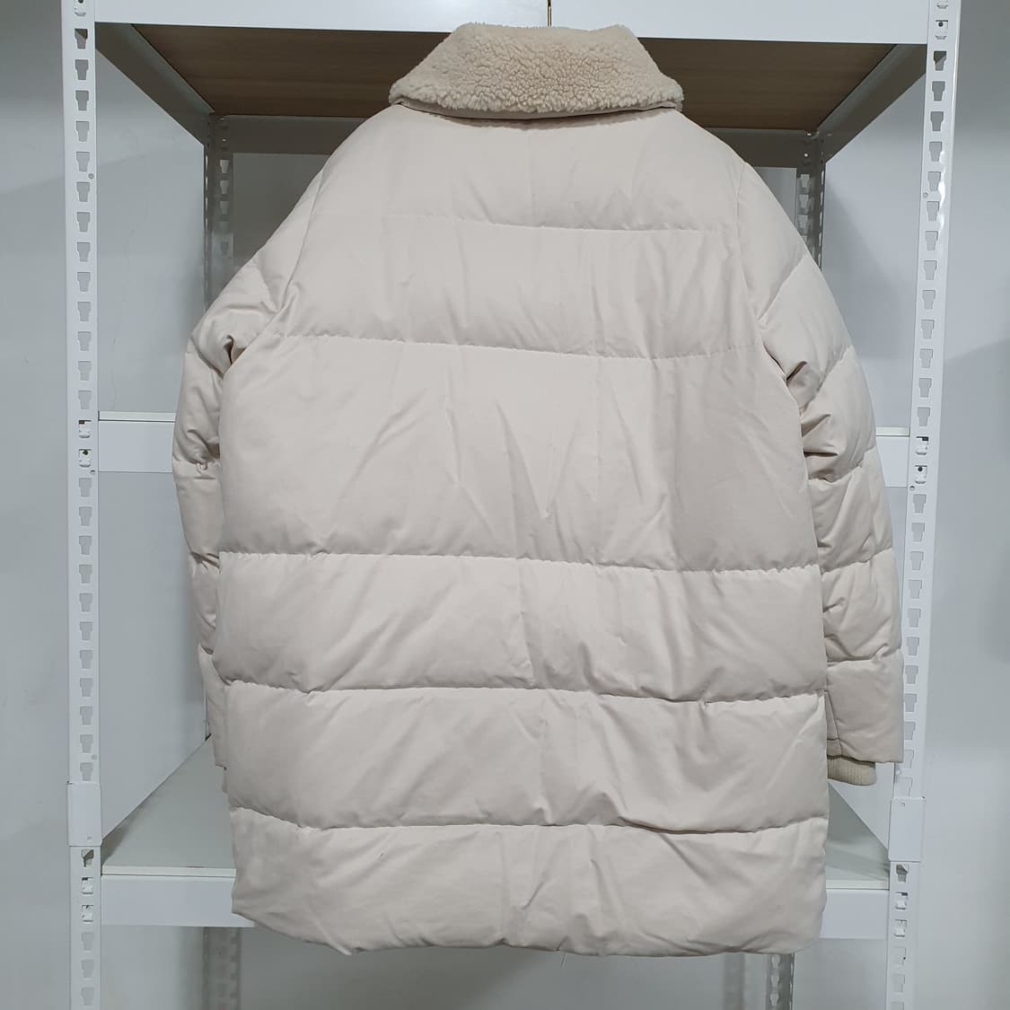 모리걸 양털 뽀글이 넥 다운 하프 패딩 점퍼 상품이미지6