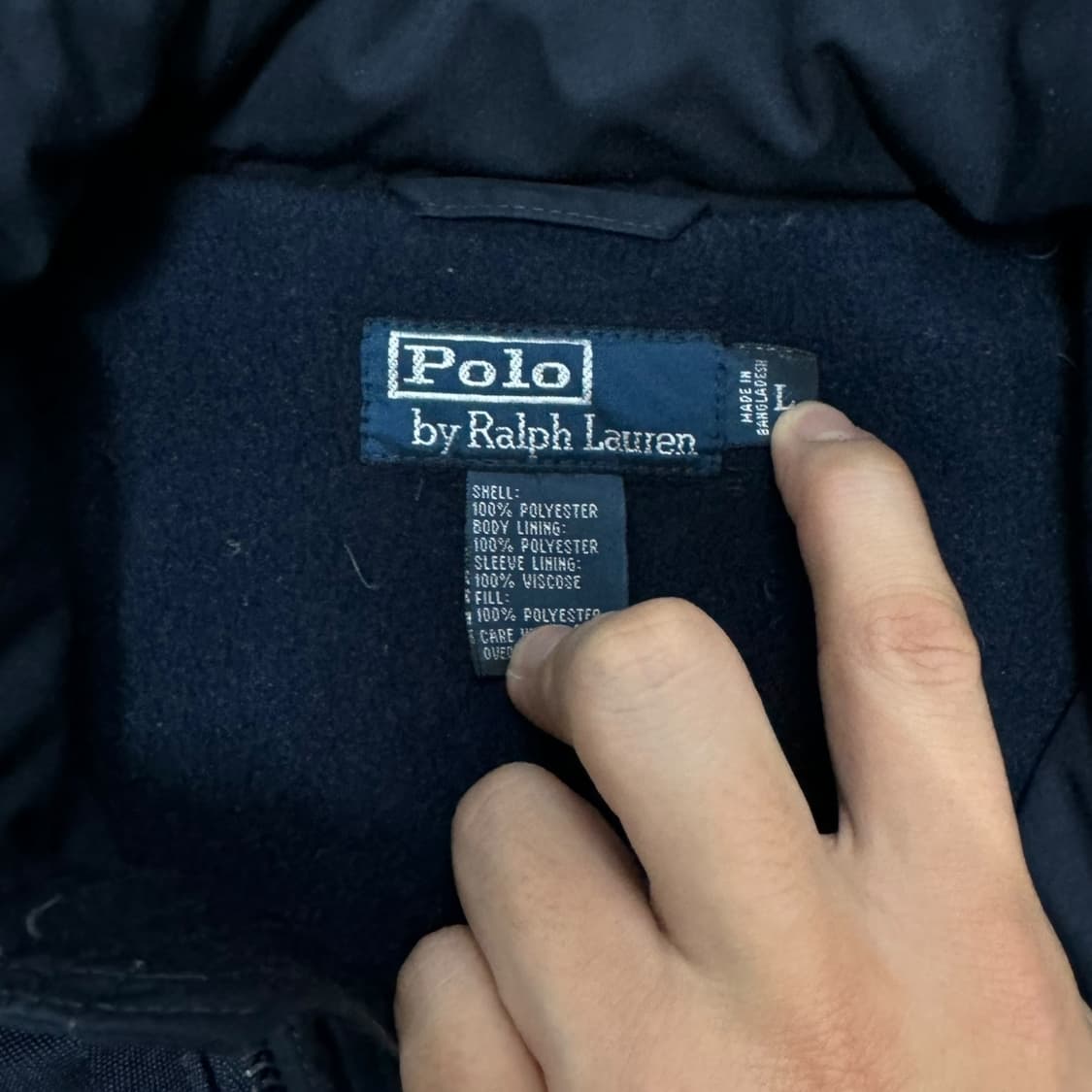 폴로 네이비 기모안감 페리 자켓 상품이미지5