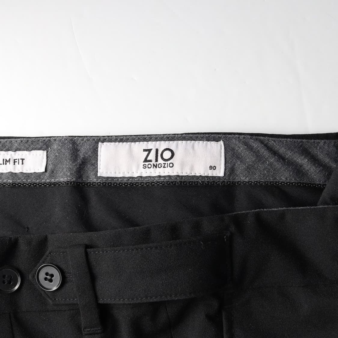 지오송지오 블랙 슬림핏 슬랙스 S 상품이미지6