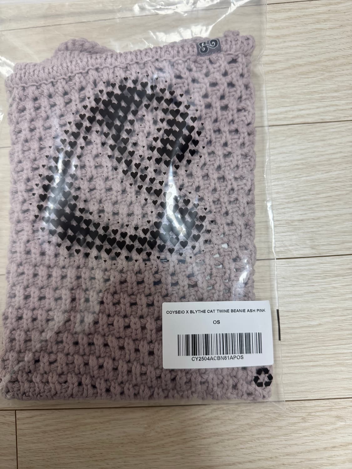 코이세이오 X 브라이스 캣 트와인 비니 애쉬 핑크 상품이미지5