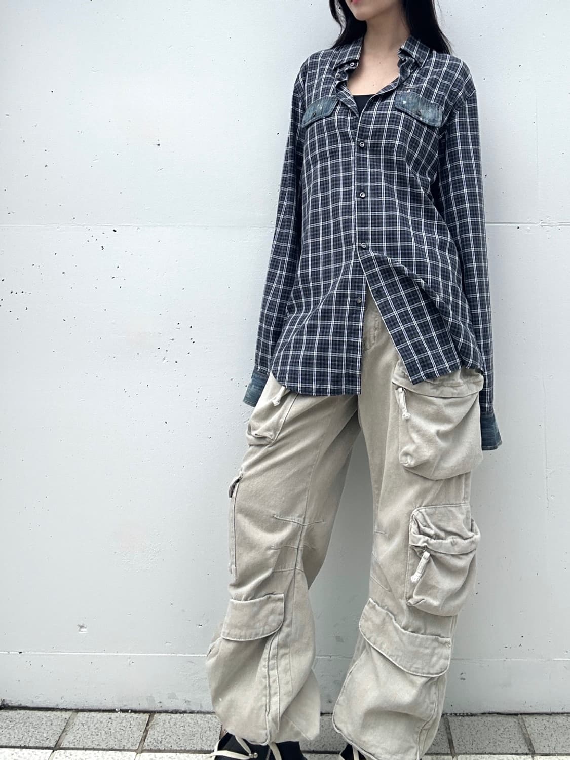 DSQUARED 2 check & denim mix shirt  상품이미지7