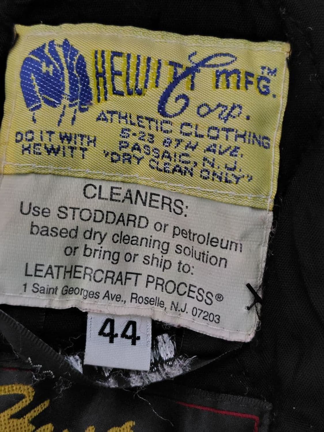 히스테릭 글래머 X 휴잇 빈티지 레더 바시티 자켓 상품이미지4