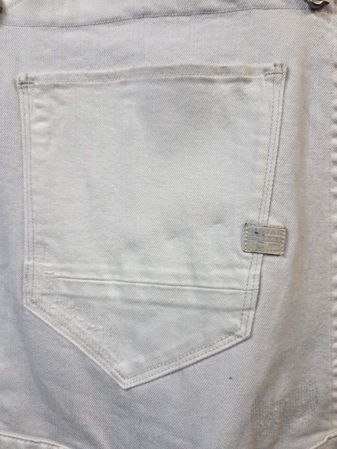 G-STAR ARC 3D BF OVERALL화이트 데님 멜빵바지(S) 상품이미지6