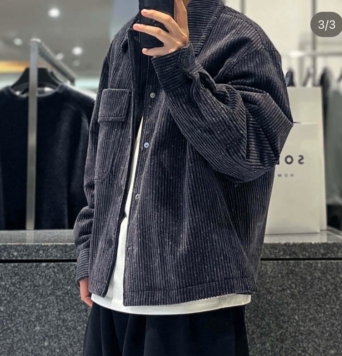 솔리드옴므 코듀로이 점퍼 상품이미지1