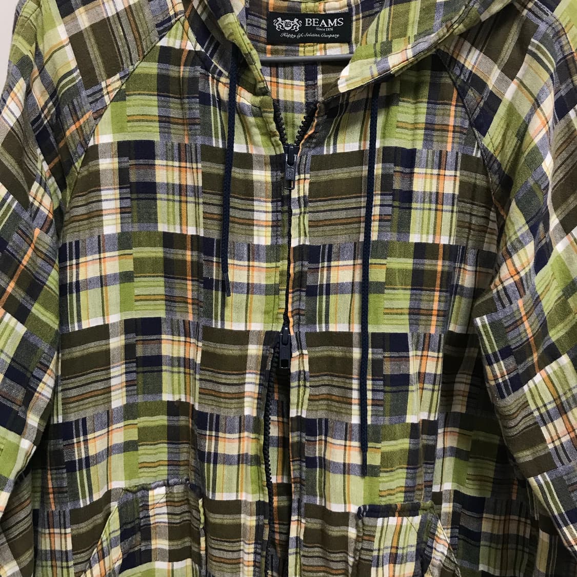 BEAMS patchwork 2way zip up 상품이미지4