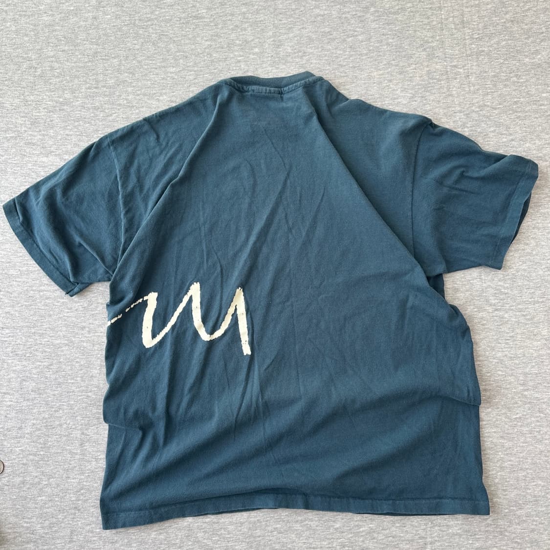 90년대 빈티지 Hanes Beefy-T 미니멀 아트 티셔츠 XL (미국 상품이미지5