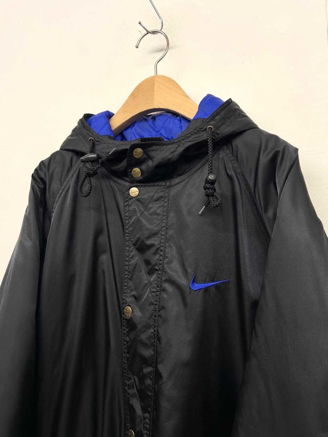 90-00s 나이키 빅스우시 블랙 후드 점퍼 상품이미지2