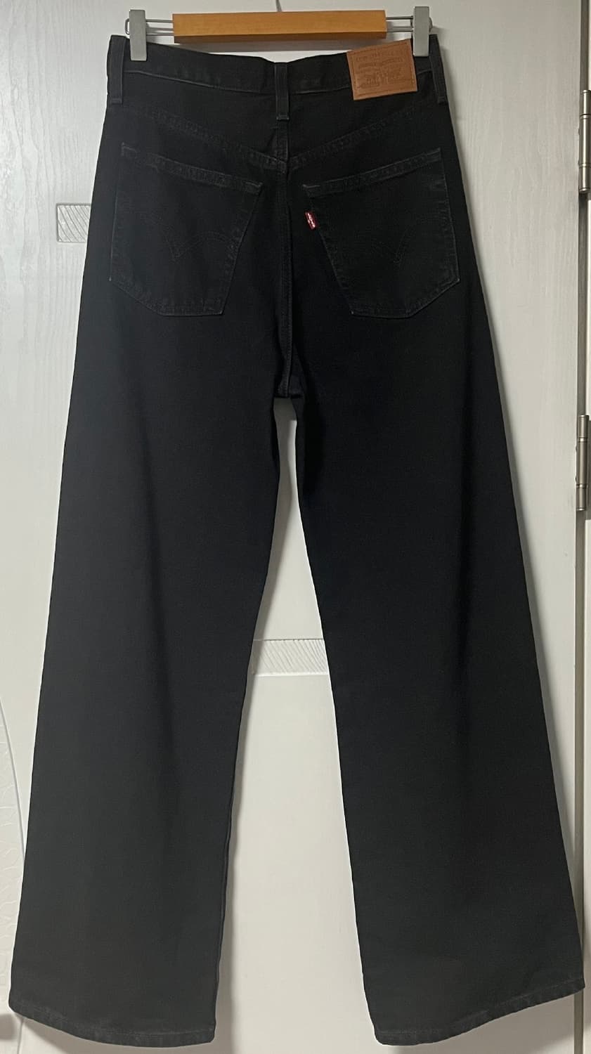 (새상품)리바이스 립케이지 와이드 레그 진 블랙 27 상품이미지7