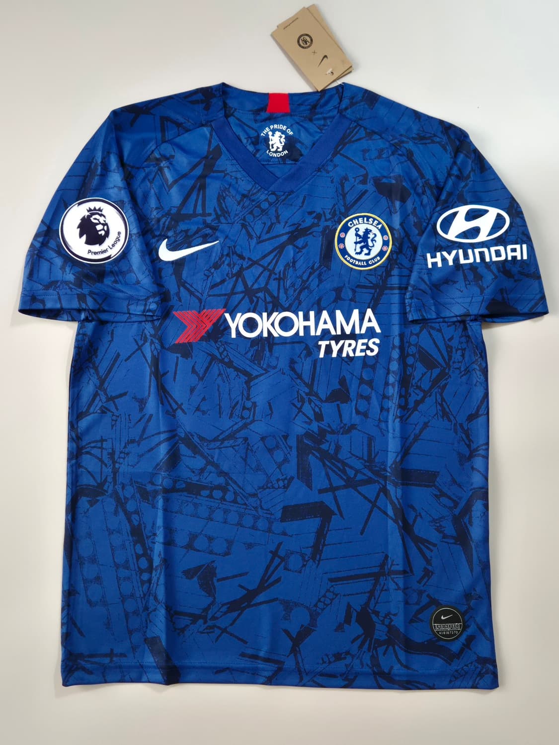 19-20시즌 첼시 홈 아자르 유니폼 M 레플리카 상품이미지2