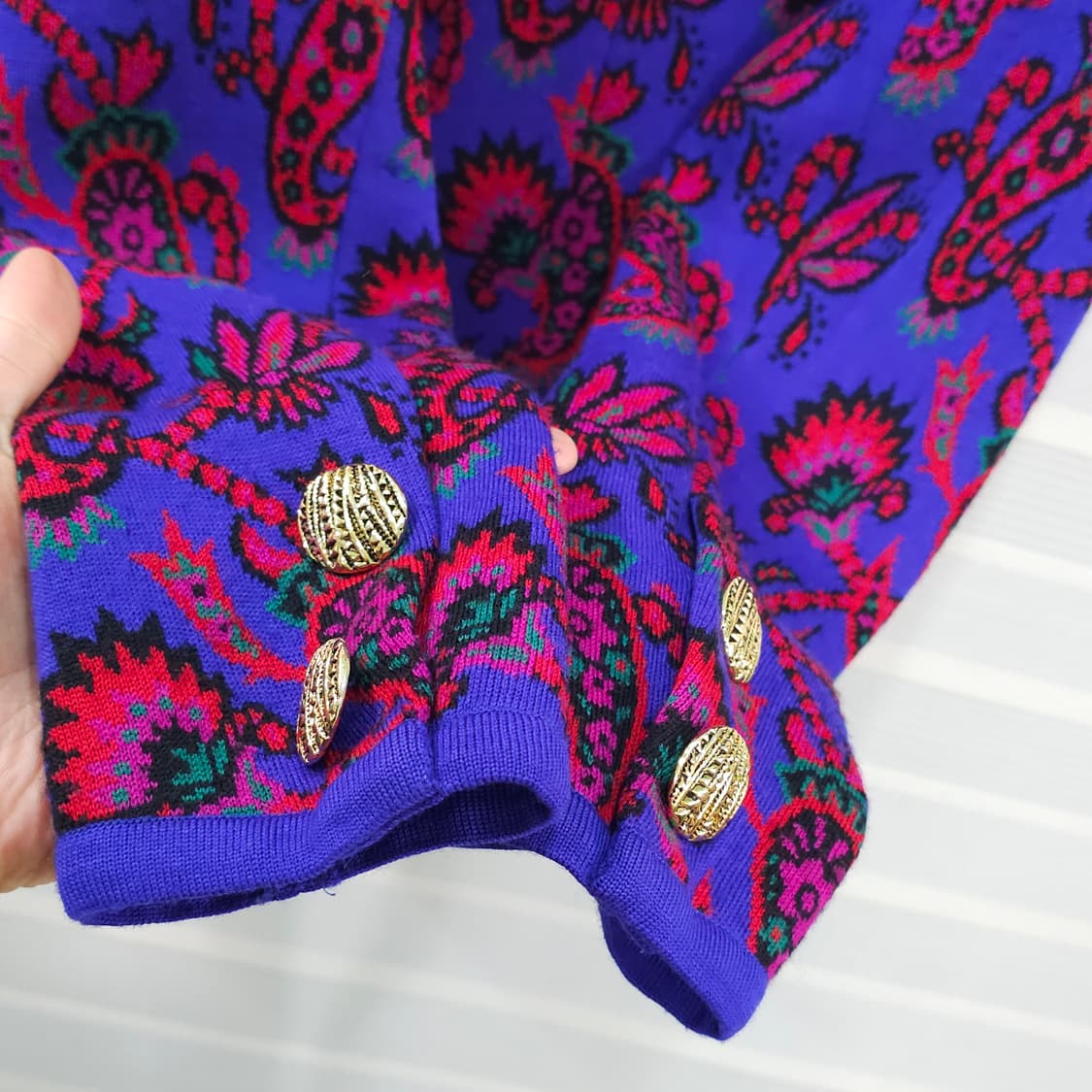 90s 입생로랑 페이즐리 니트 셋업- 우먼M 상품이미지5