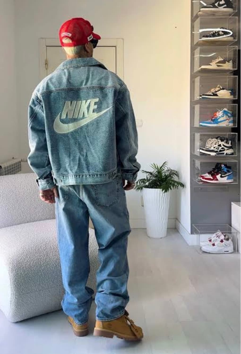 Levi's X Nike Truker jacket light blue 상품이미지2