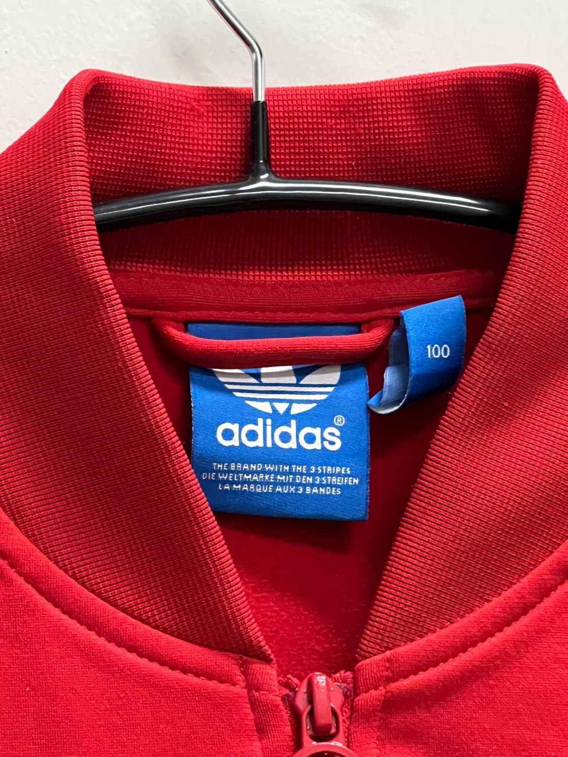 (100) 아디다스 슈퍼스타 트랙탑 져지 레드 상품이미지4