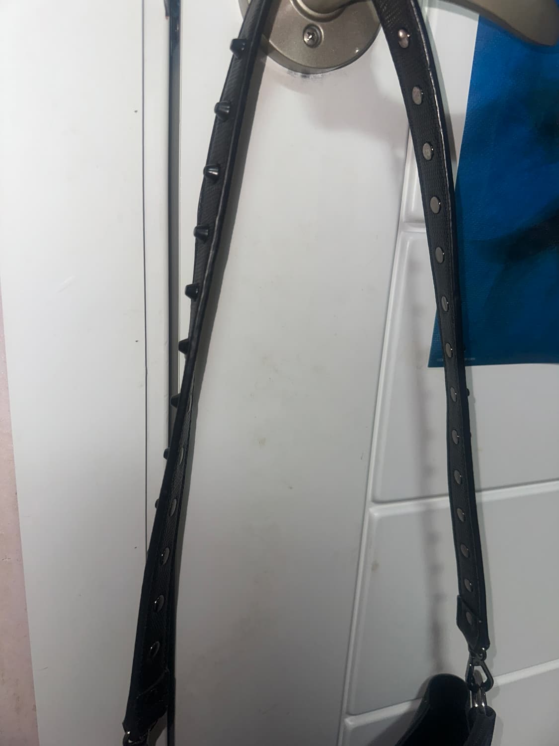 에고이스트 가죽 펑크 고딕 고스 스컬 해골 큐빅 숄더백 상품이미지4