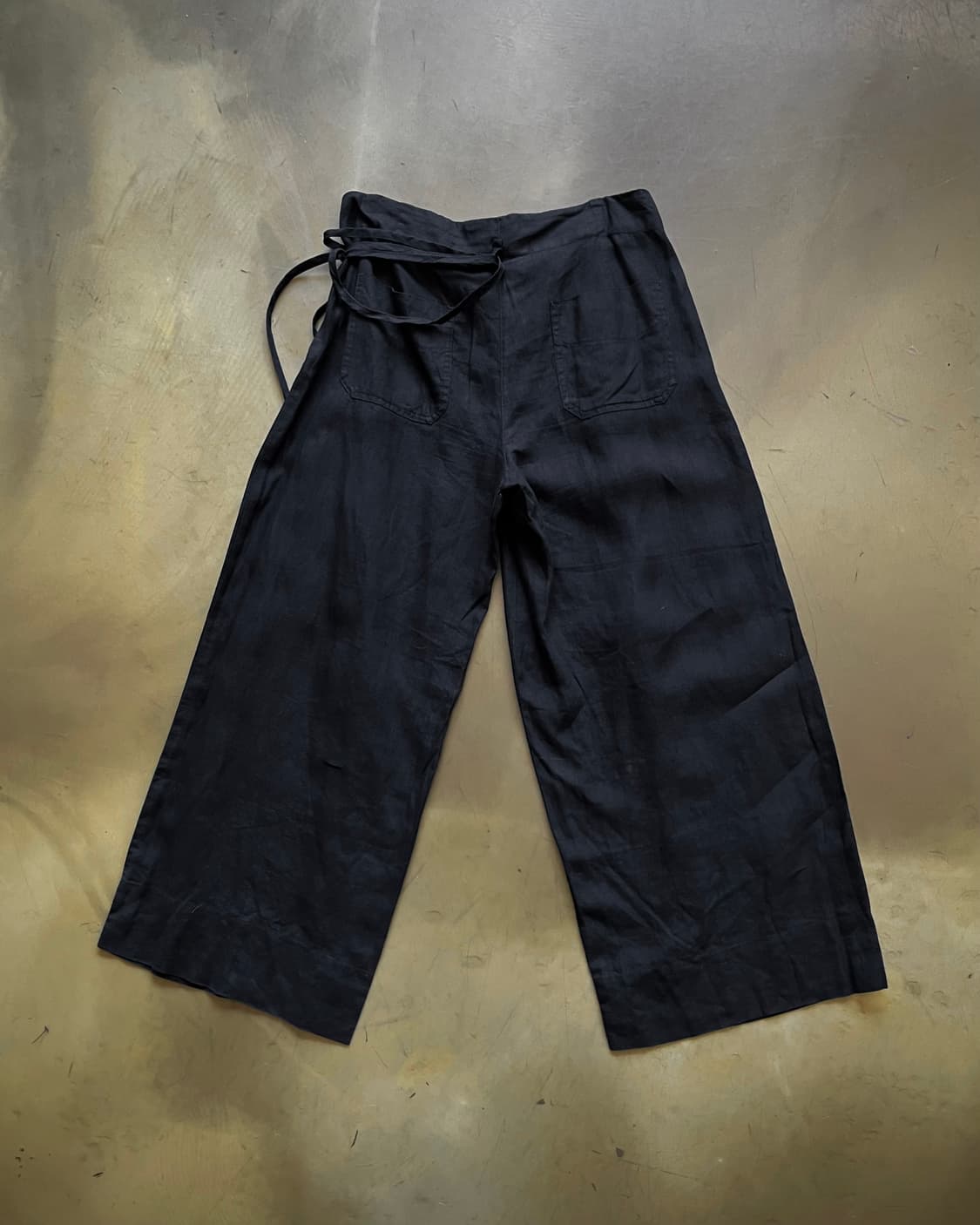 Max Mara Strap Detail Wide Linen Trouser 상품이미지7