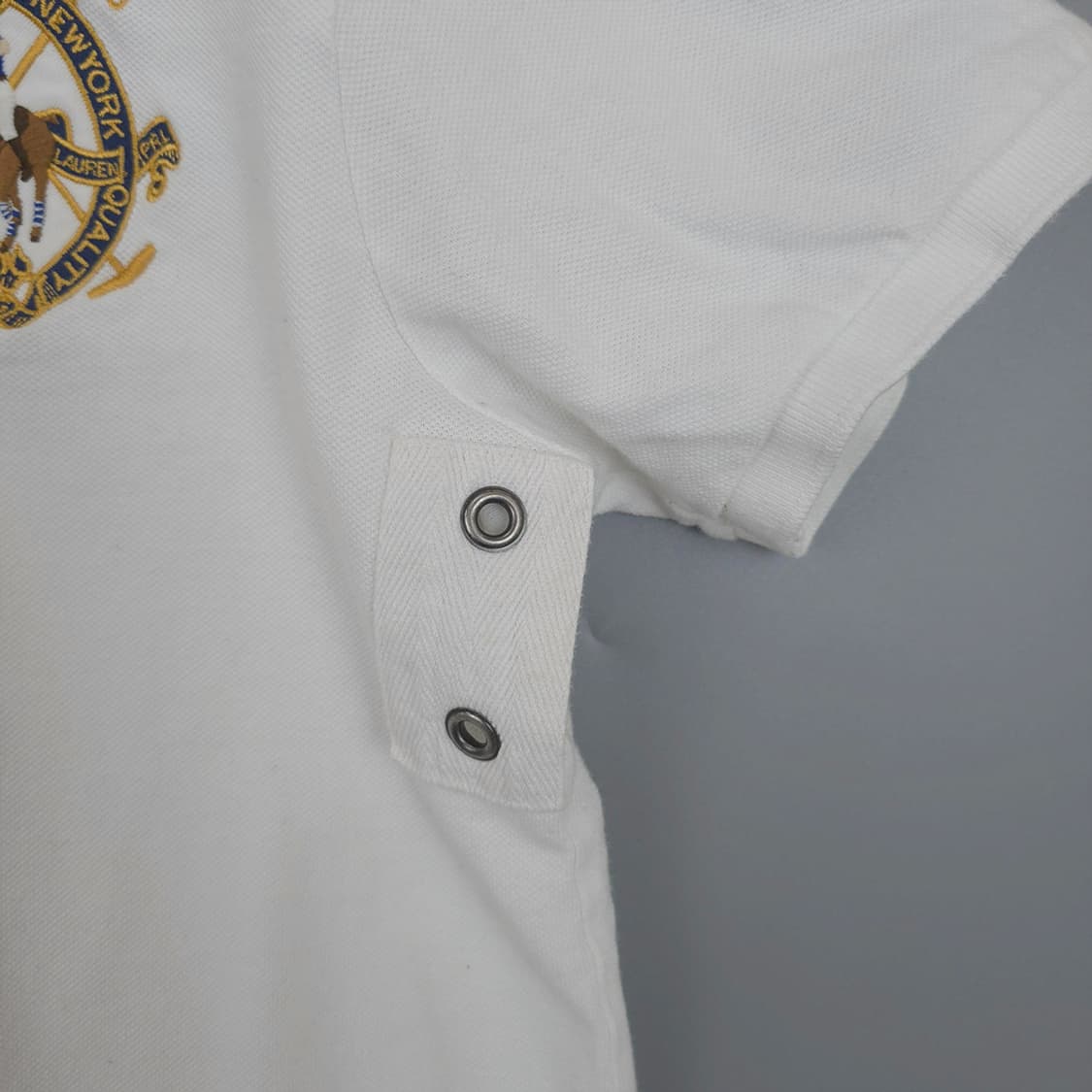 폴로 랄프로렌 Polo 엠블럼 자수 카라 반팔티셔츠 M 상품이미지4