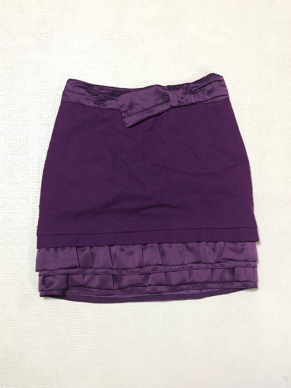 빈티지 퍼플 리본 프릴 스커트 상품이미지8