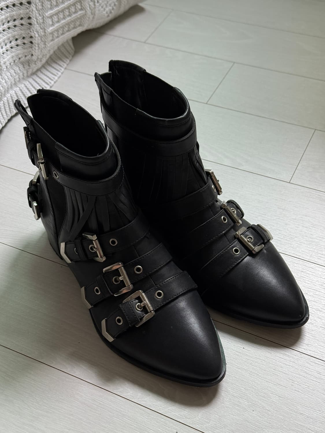 MSGM 블랙 버클 부츠 37 240 상품이미지1