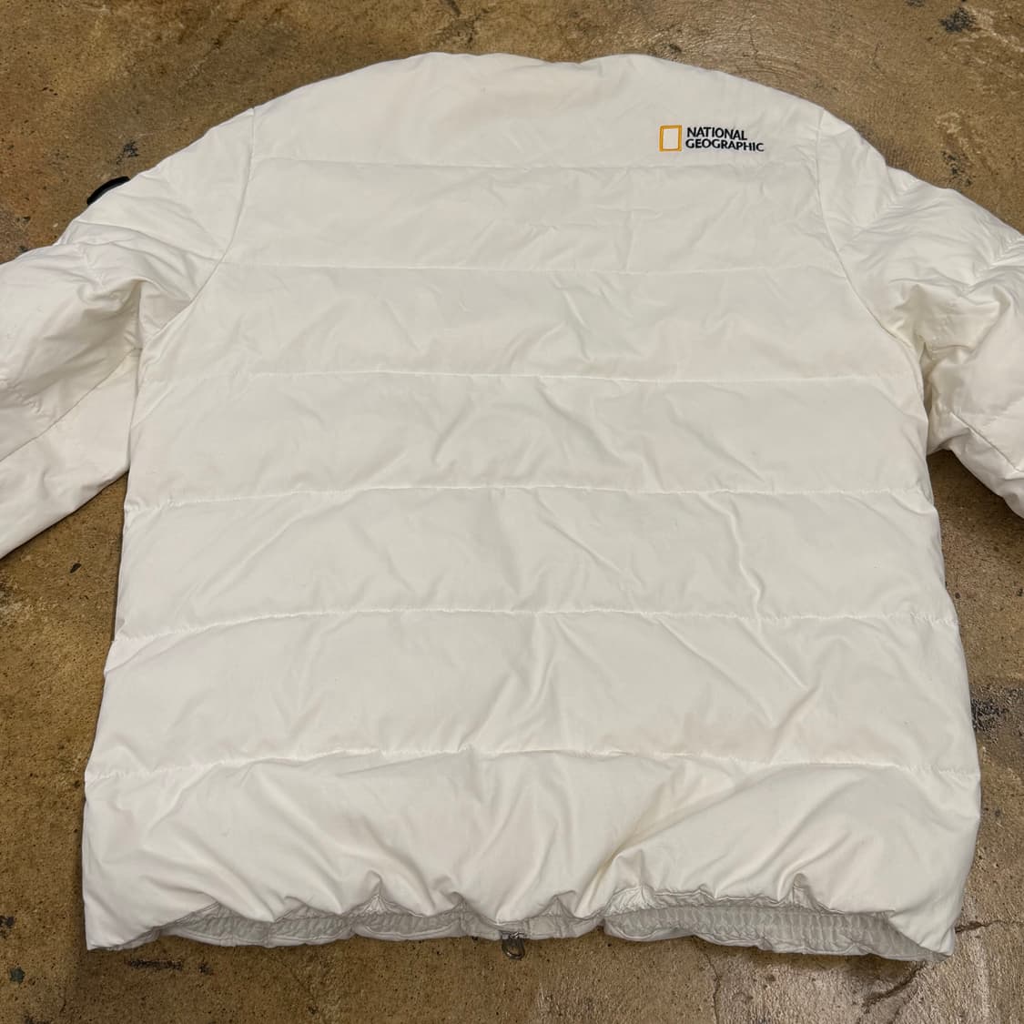 [정품/XS] 내셔널지오그래픽 화이트 패딩 자켓 b17 상품이미지4