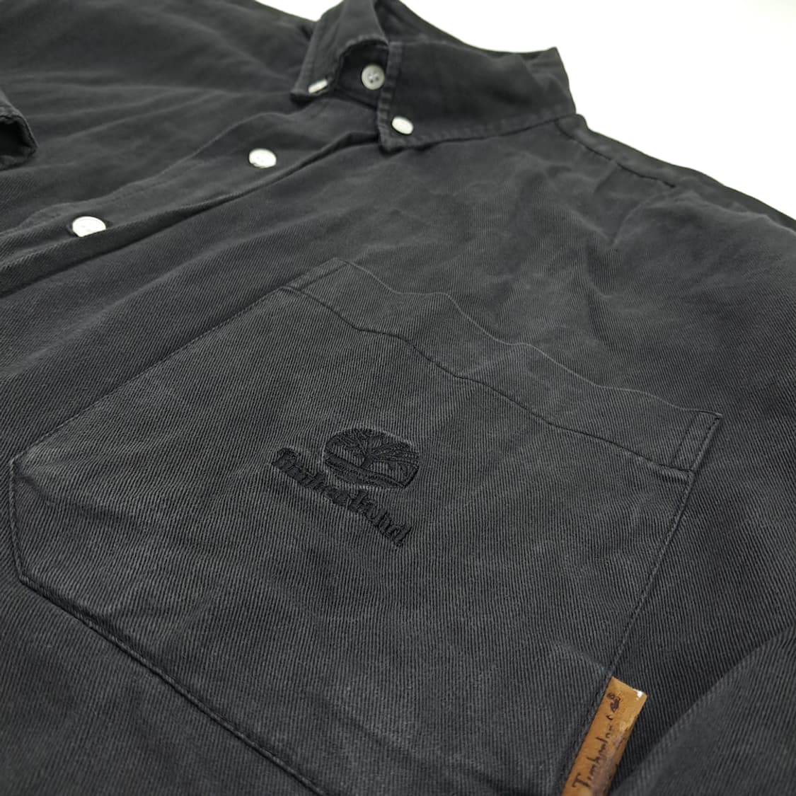 CN683 XL 팀버랜드 빈티지 블랙 긴팔 셔츠 남방 상품이미지5