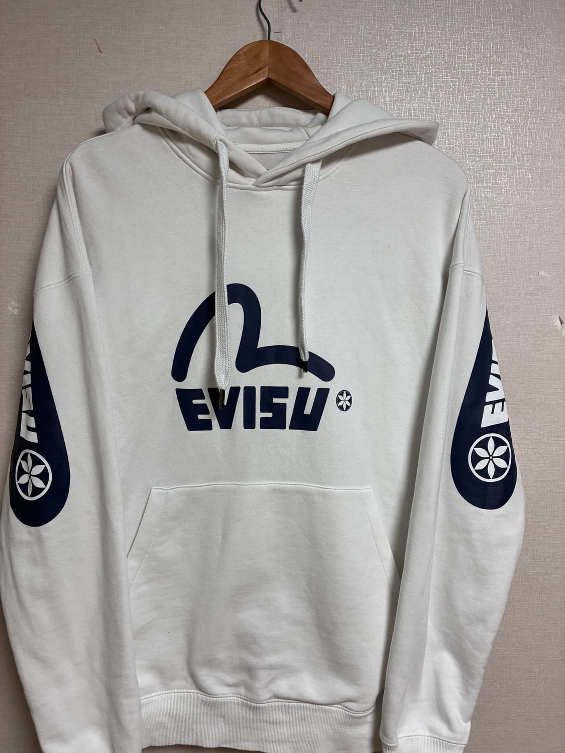 빈티지 에비수 후드티 화이트 XL 상품이미지2