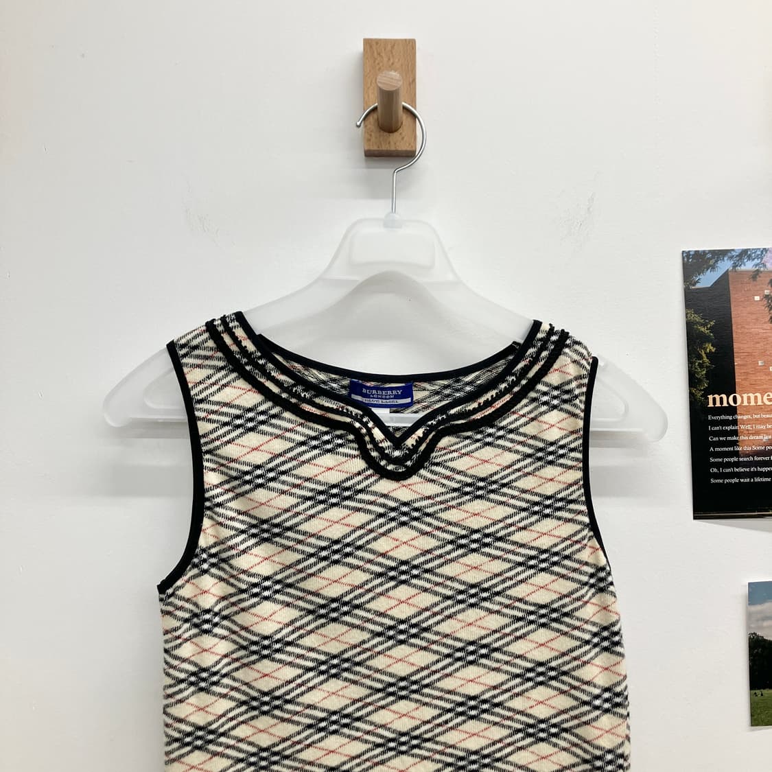 버버리 노바체크 슬리브리스 상품이미지2