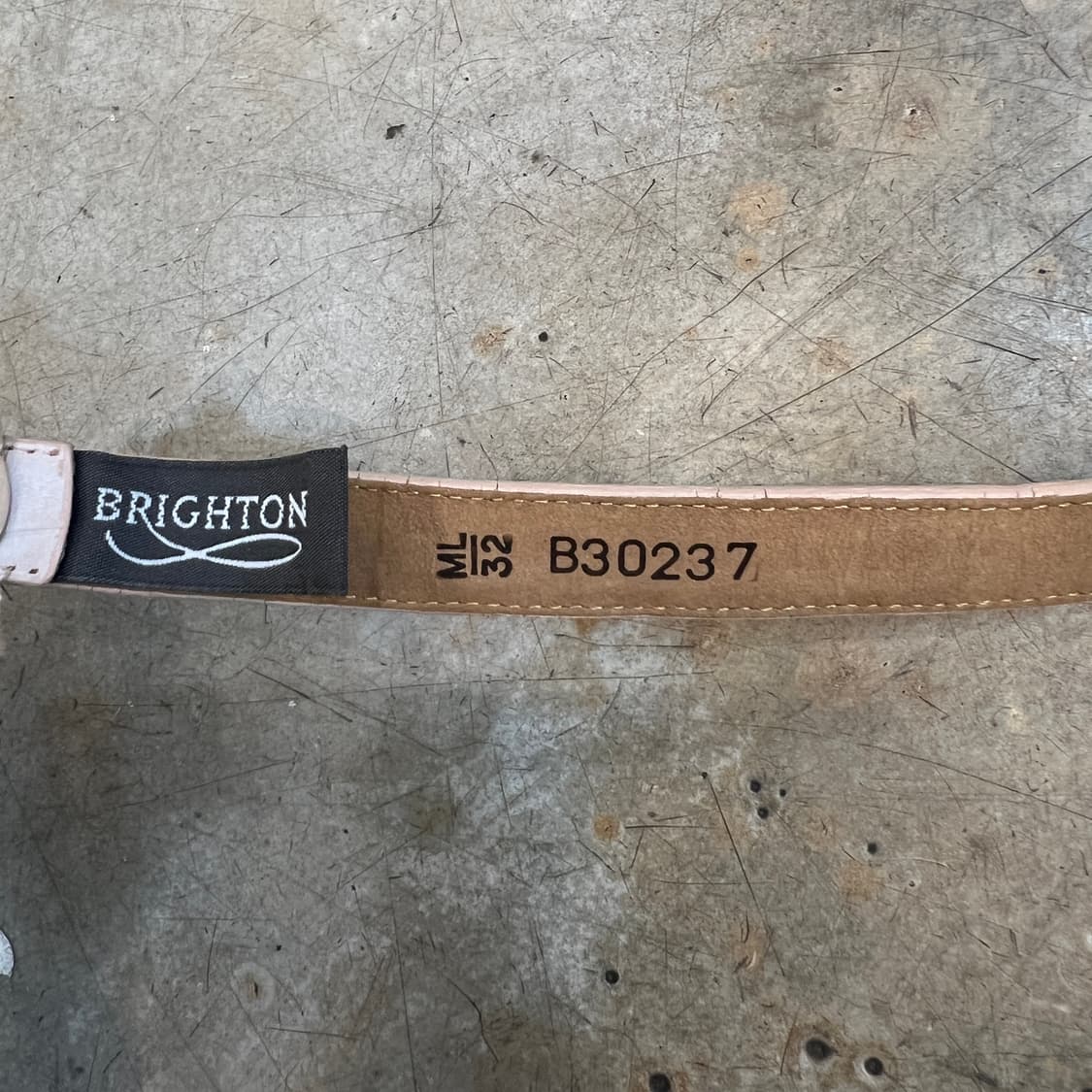90s Brighton 핑크 참 악어벨트 상품이미지7