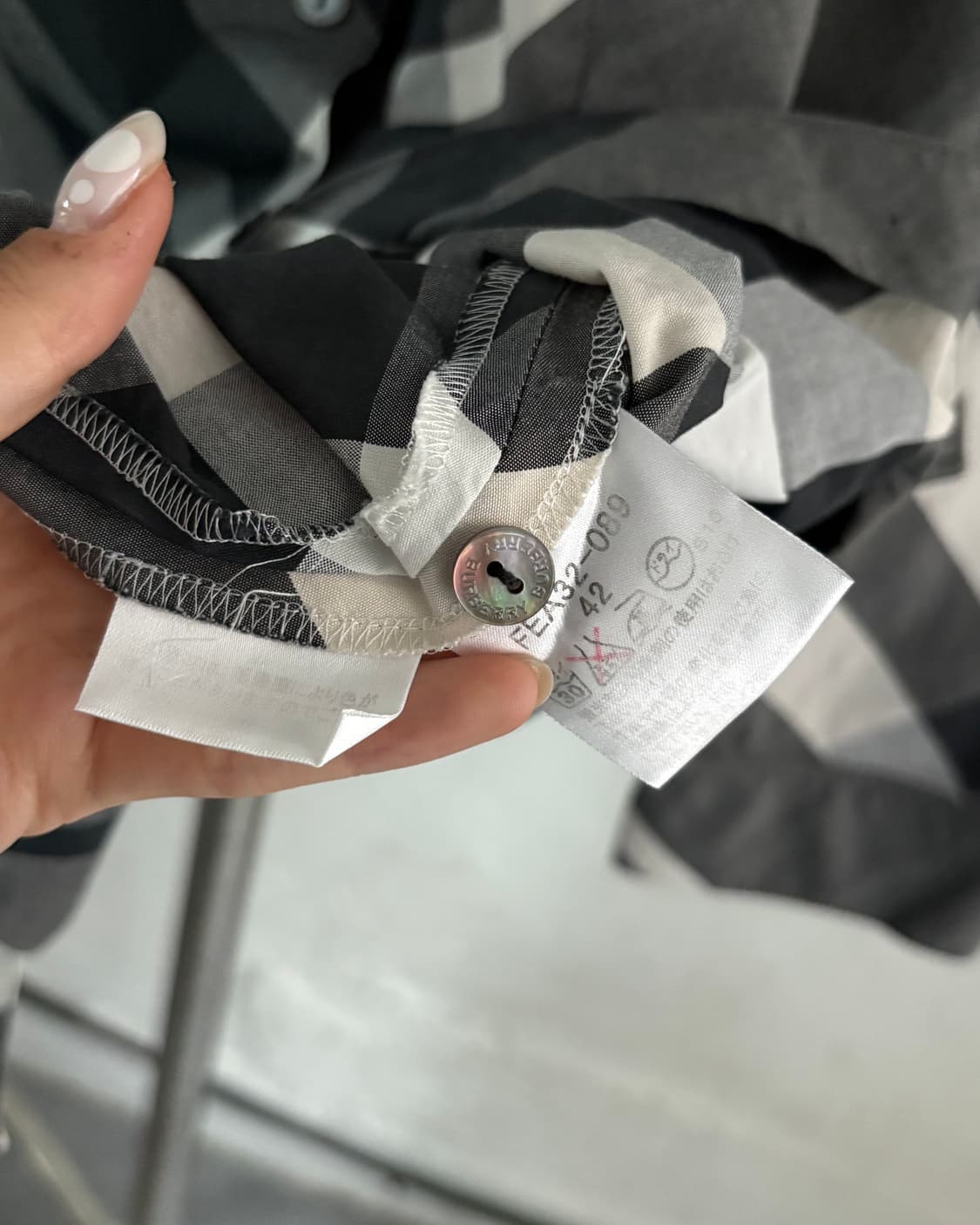 Burberry 버버리 로고 7부 체크 셔츠 상품이미지5