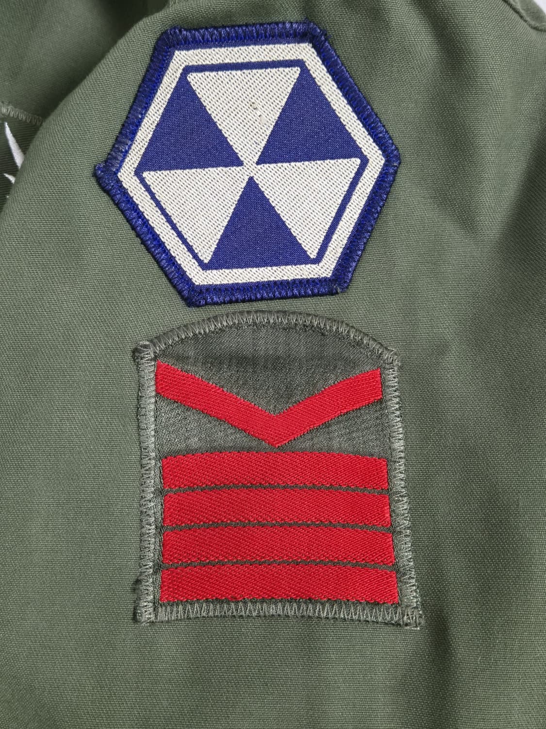 육군 구형 706특공연대 하사 민무늬 야전상의 전투복 상의 자켓 (L) 상품이미지7