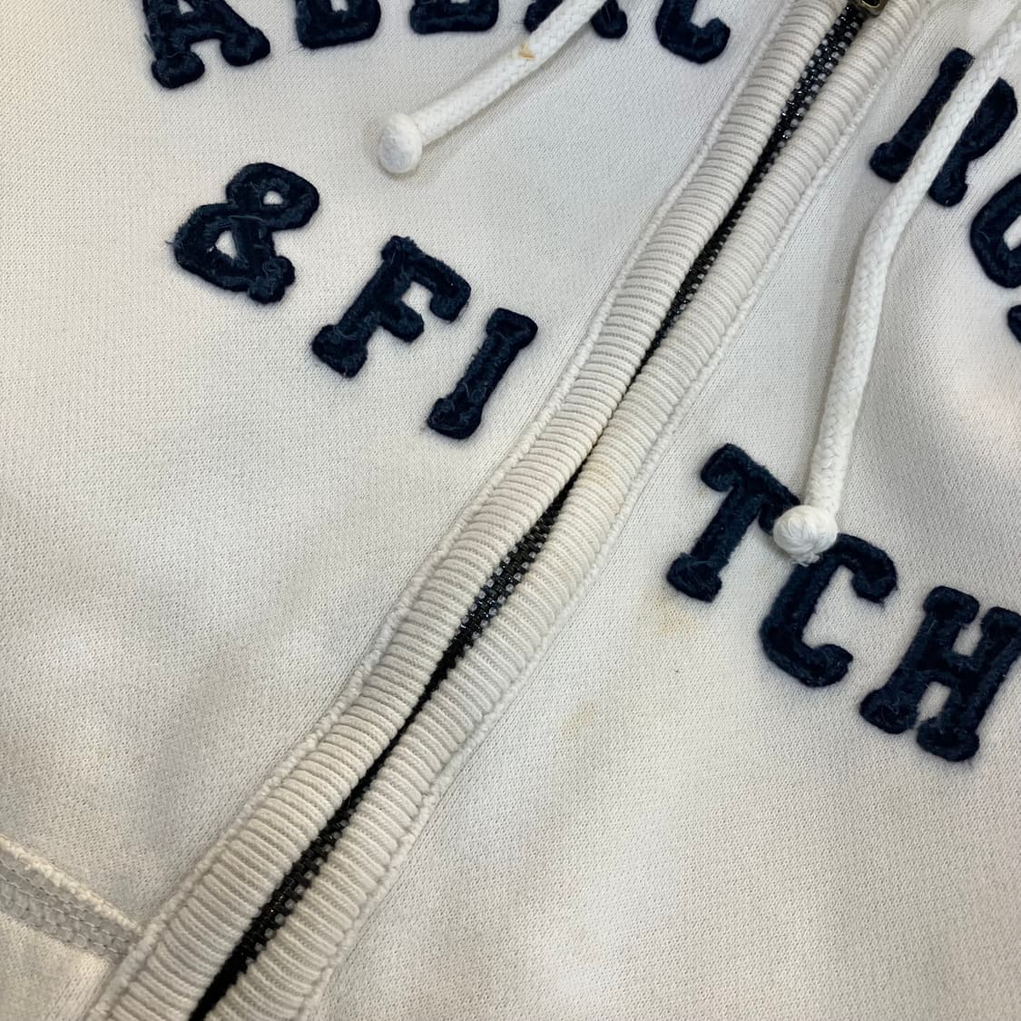 아베크롬비 화이트 후드집업 S 상품이미지4