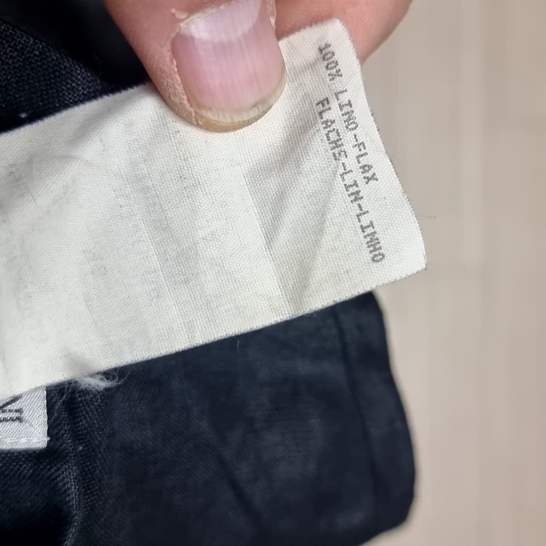 이태리제 엠프리오아르마니 블랙 린넨 와이드 팬츠(실측) 상품이미지6