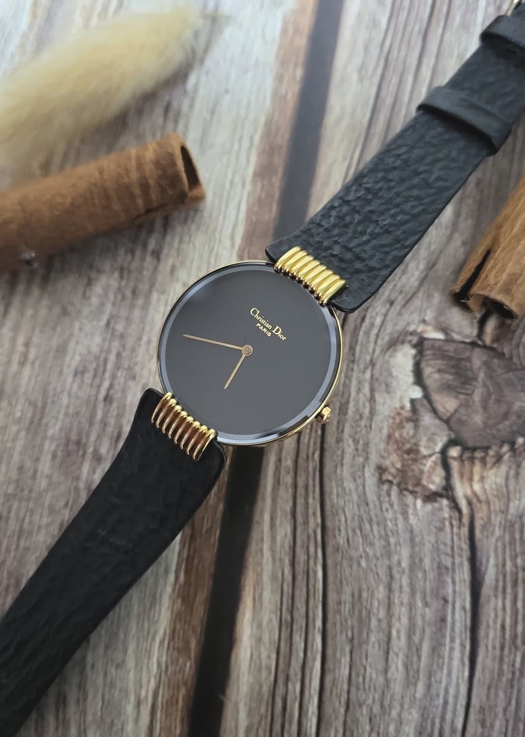 [연말세일]정품 크리스찬디올 블랙문 골드 쿼츠시계[정품 박스포함] 상품이미지3