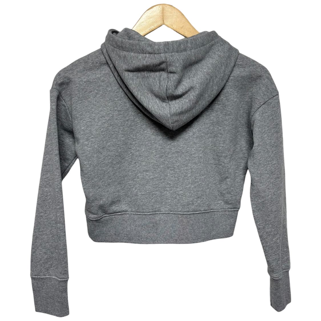 3808 나이키 그레이 핑크 크롭 후드티 상품이미지3