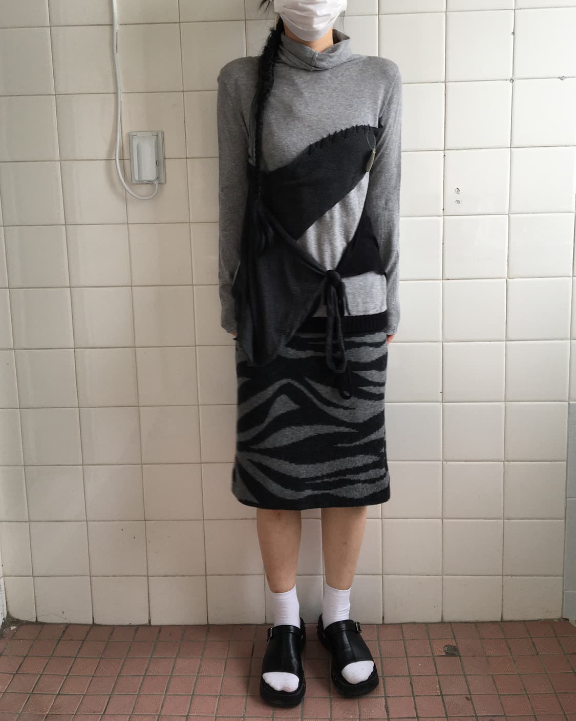 Zebra pattern skirt 상품이미지4