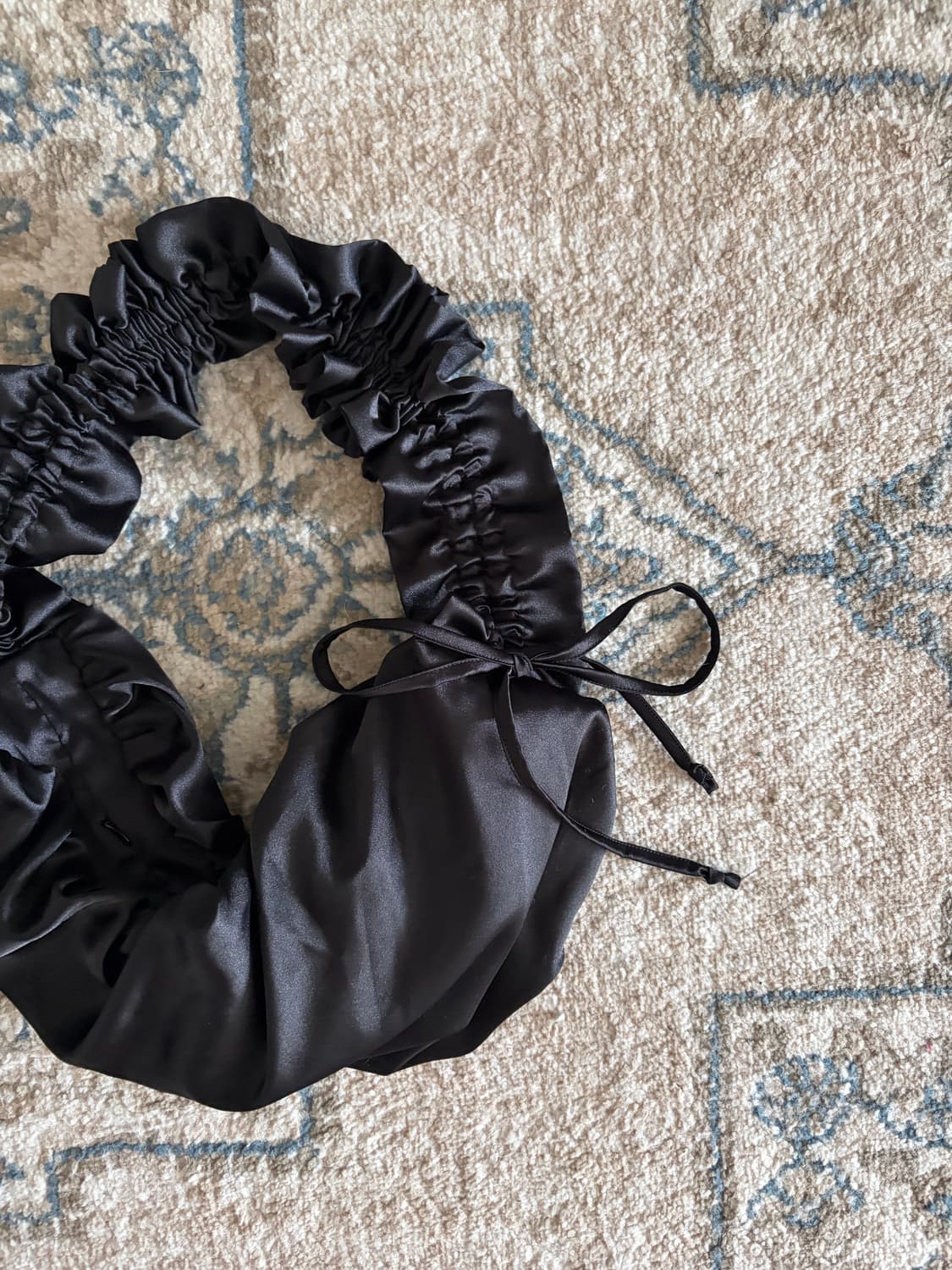 블랙 셔링 미니 숄더 크로스백 상품이미지3