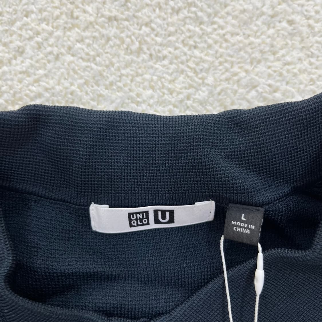 L 새상품 유니클로 반팔 카라티 0303M 상품이미지2