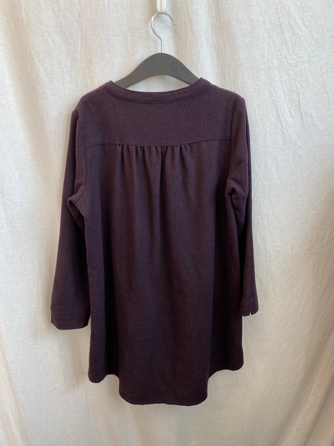 퍼플 울믹스 블라우스(M) 상품이미지6